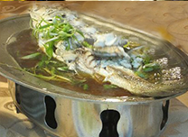 蒸し魚